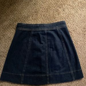 Madewell Front Button Denim Skirt